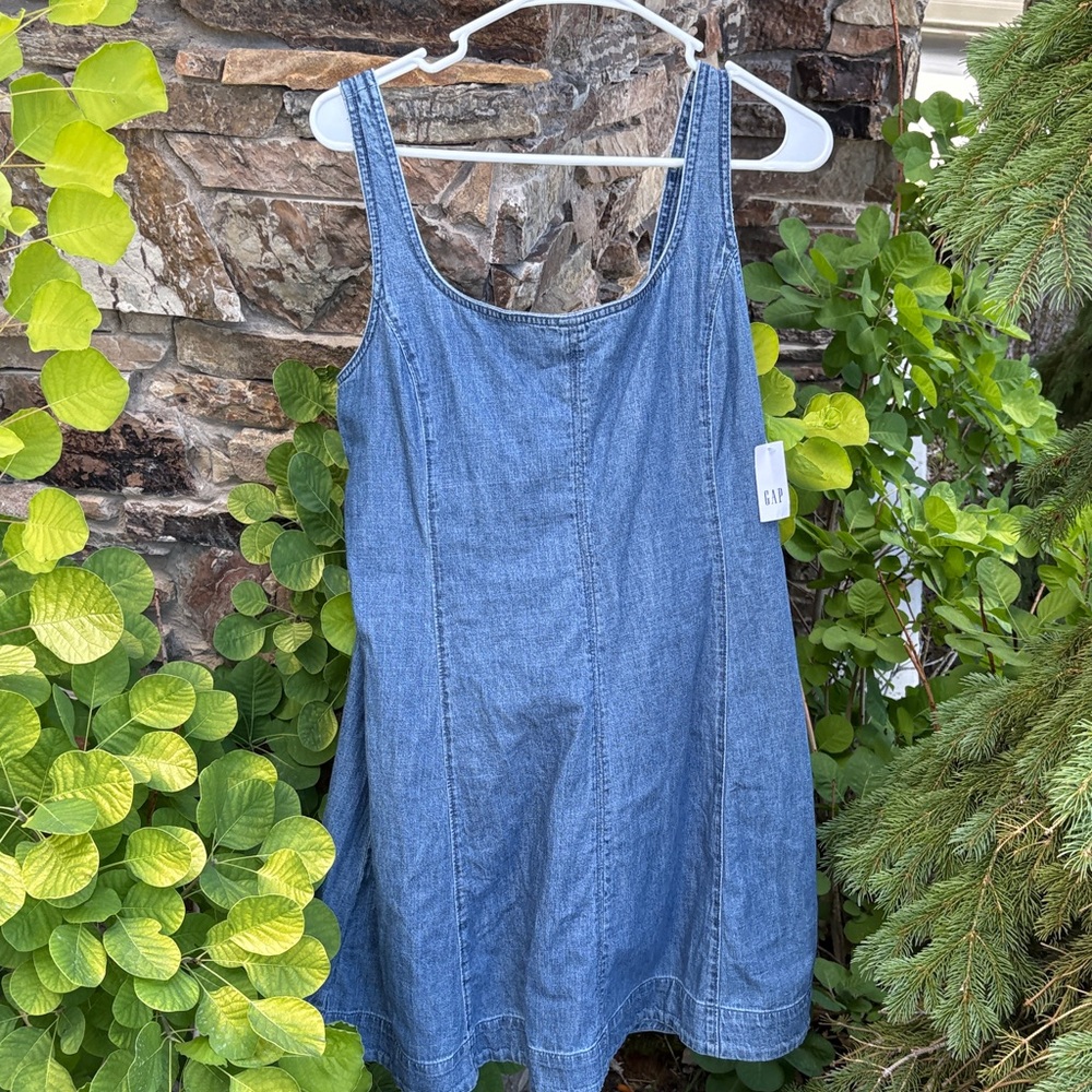 GAP Denim Blue Sleeveless Dress